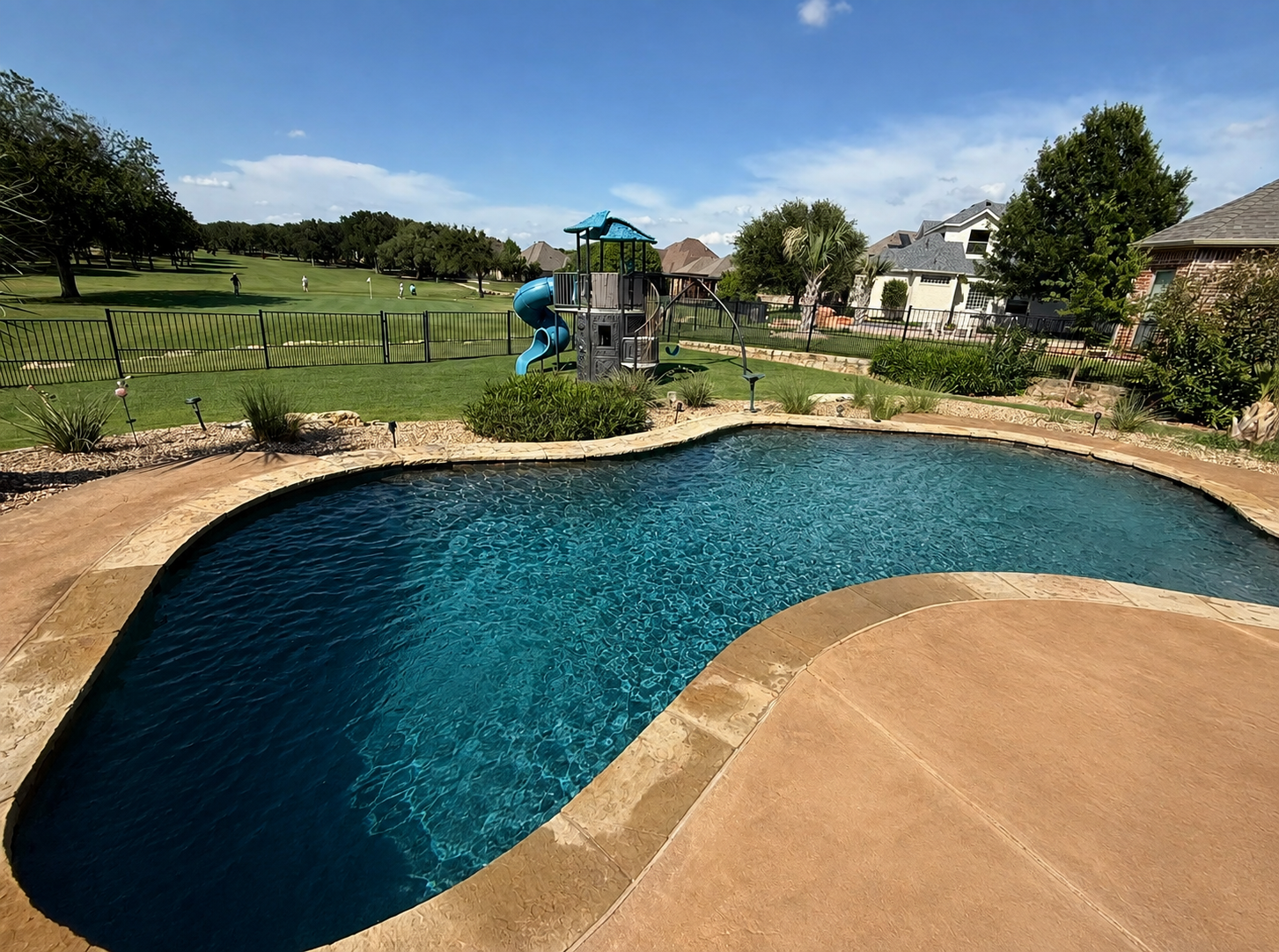 Beautiful residential pool at The Resort on Eagle Mountain Lake